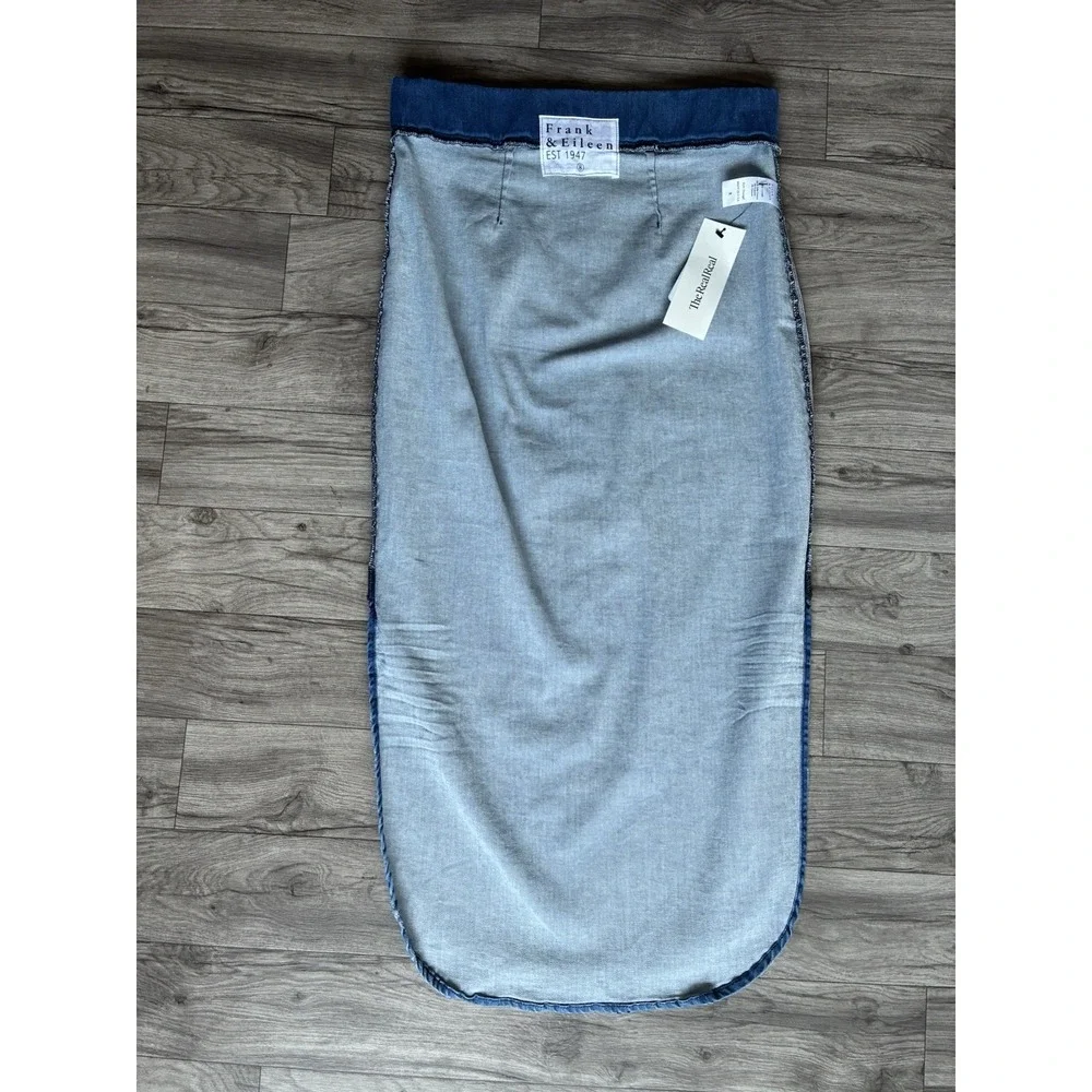 Frank & Eileen Donegal Unforgettable Denim Midi Pencil Skirt Blue Size 8 - Picture 10 of 15